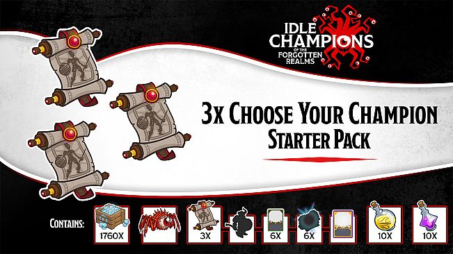 Idle Champions - 3x Choose Your Champion Starter Pack