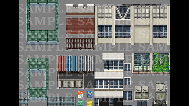 RPG Maker MZ - DorapixelMapChips - Modern JP Schools