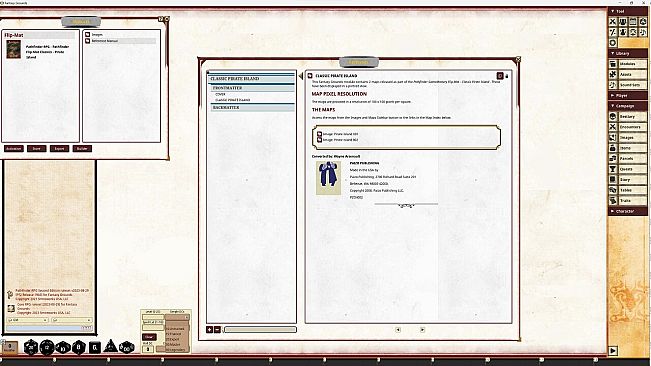 Fantasy Grounds - Pathfinder RPG - Pathfinder Flip-Mat Classics - Pirate Island