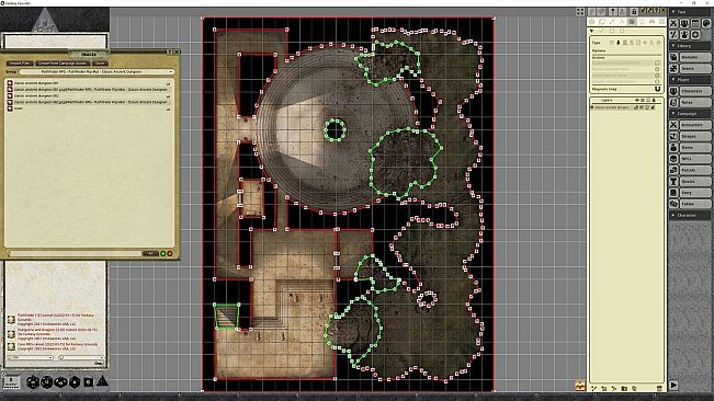 Fantasy Grounds - Pathfinder RPG - Pathfinder Flip-Mat - Classic Ancient Dungeon