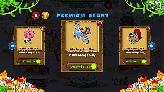 Bloons TD 5 - Top Gun Monkey Ace Skin