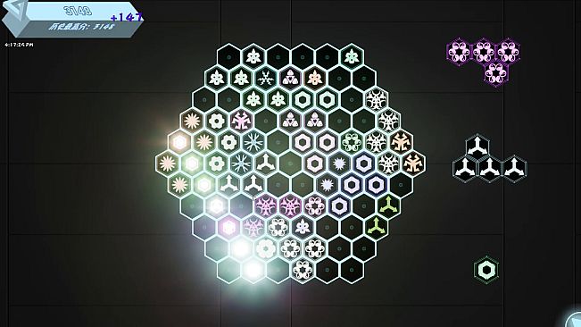 Glowing Hexagon