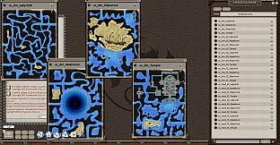Fantasy Grounds - 0one's Colorprints #6: Undersea Caves (Map Pack)