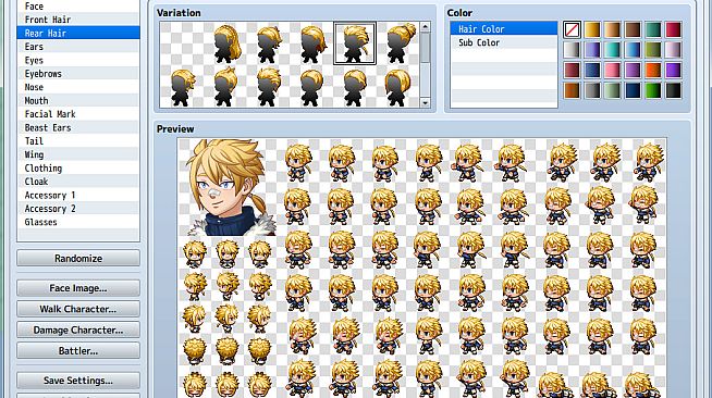 RPG Maker MV - Add-on Vol.4: Kid Generator Parts