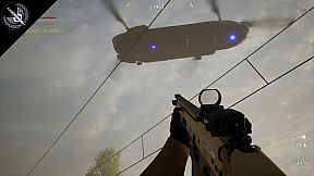 The AC130 slays the zombies.