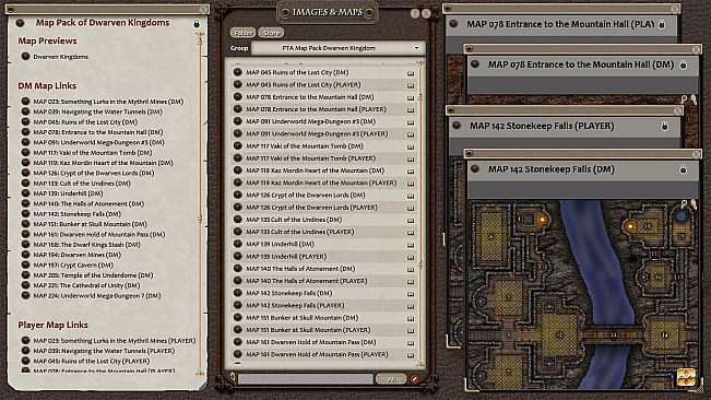 Fantasy Grounds - Paths to Adventure: Dwarven Kingdom (Map Pack)