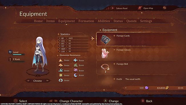 Super Neptunia RPG [Foreign Series] Equipment Set