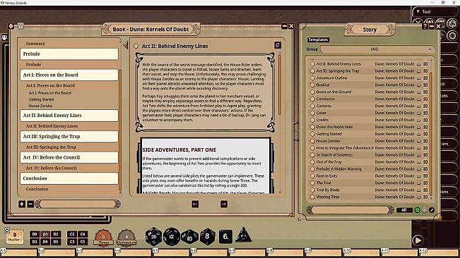 Fantasy Grounds - Dune: Kernels Of Doubt