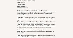 Heroes Rise: The Hero Project - Perfect Legend Guide