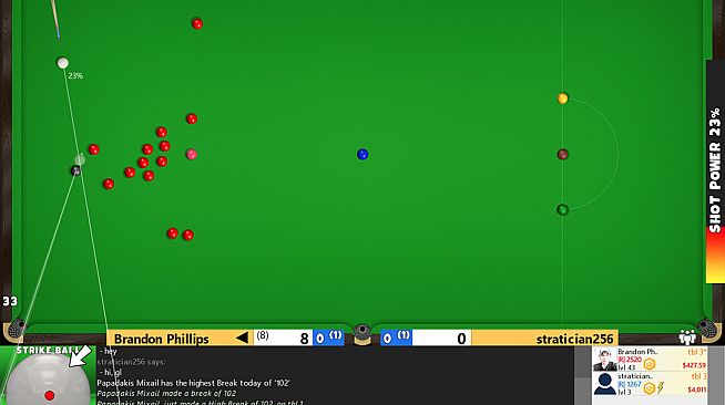 Flash Snooker Game