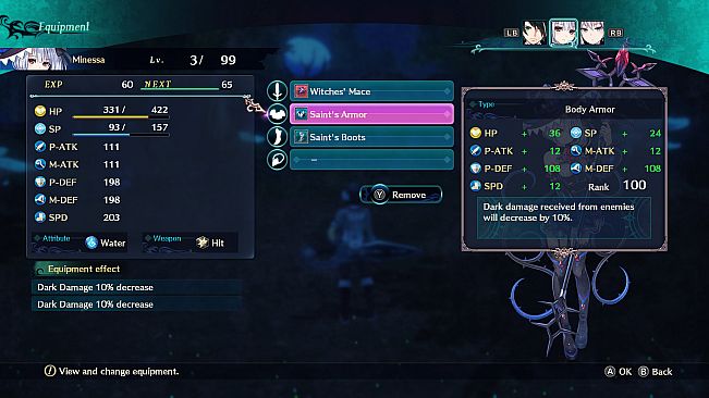 Dragon Star Varnir High Class Armor Set for 3