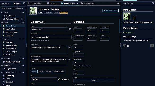 Wellspring OLC: Campaign + GM Toolset
