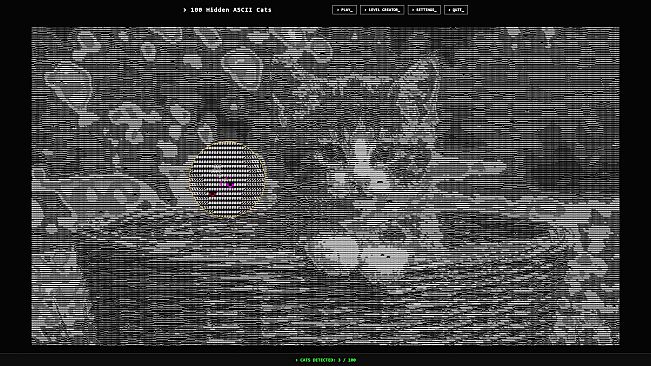 100 Hidden ASCII Cats