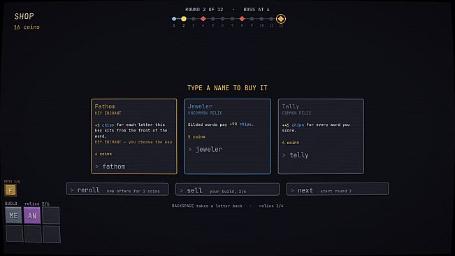 Typesmith - A Typing Roguelike