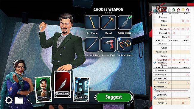 Clue/Cluedo: Painted Red Gallery Expansion