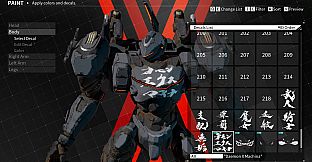 DAEMON X MACHINA - Arsenal Decals Bundle - The Brushstrokes of Souun Takeda