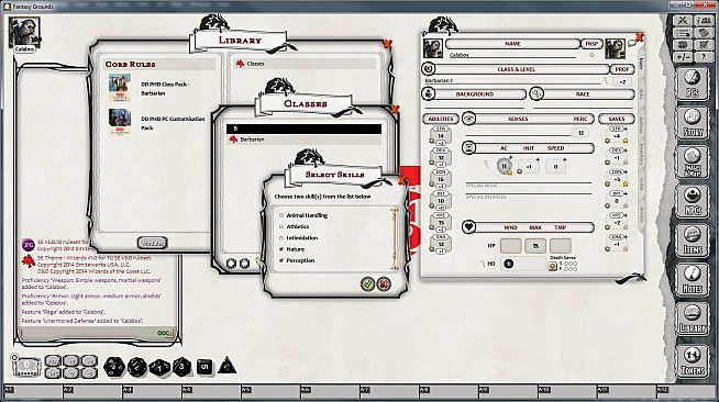 Fantasy Grounds - D&D Barbarian Class Pack