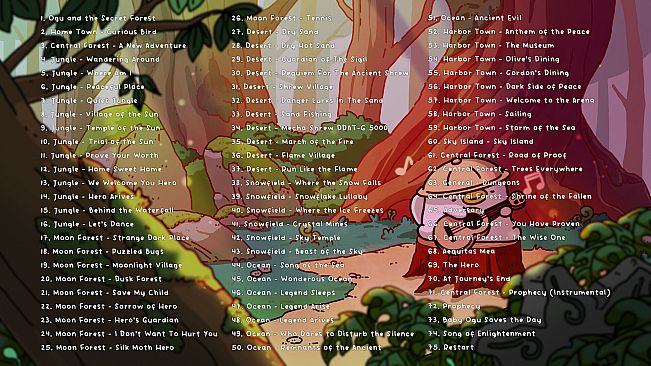 Ogu and the Secret Forest - Soundtrack + Hats