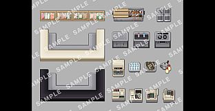 RPG Maker MV - SERIALGAMES LivingGoodCity TILESET Japanese Restaurant SET