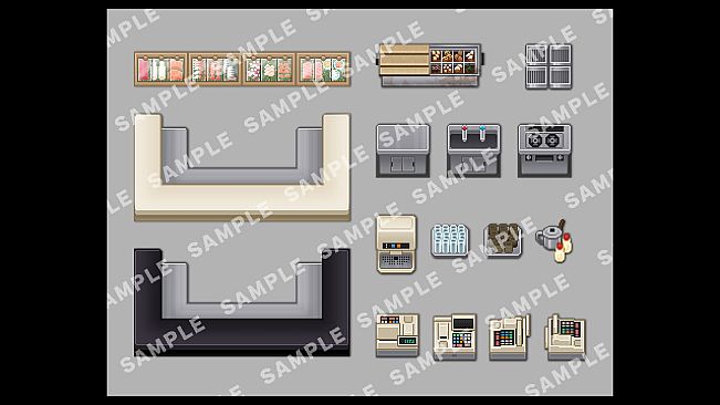 RPG Maker MV - SERIALGAMES LivingGoodCity TILESET Japanese Restaurant SET