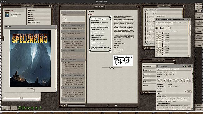Fantasy Grounds - Survivalist's Guide to Spelunking