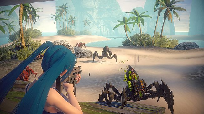 Anime Girls: Sun of a Beach