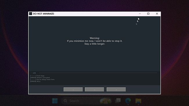 DO NOT MINIMIZE THIS WINDOW
