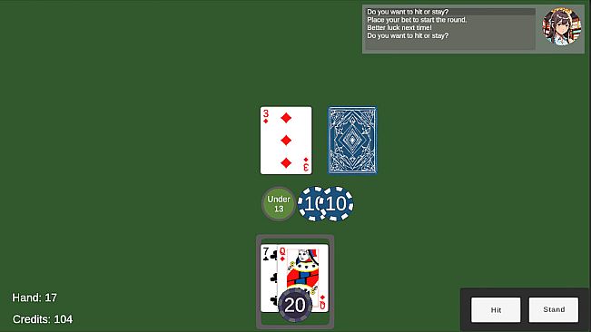 Hit and Stand Blackjack