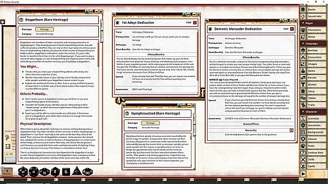 Fantasy Grounds - Battlezoo Ancestries: Classic Creatures