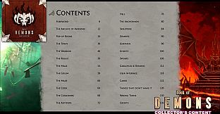 Book of Demons - Collector's Content