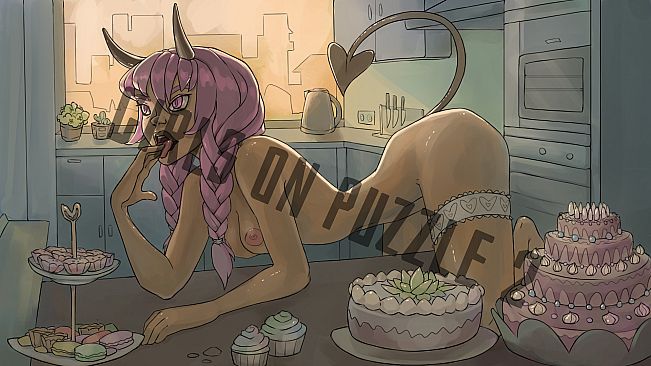 Girls on puzzle 2 - Wallpapers +18