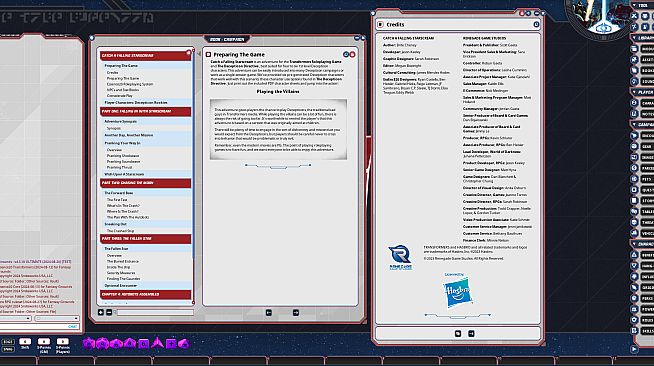 Fantasy Grounds - Transformers Roleplaying Game Catch a Falling Starscream