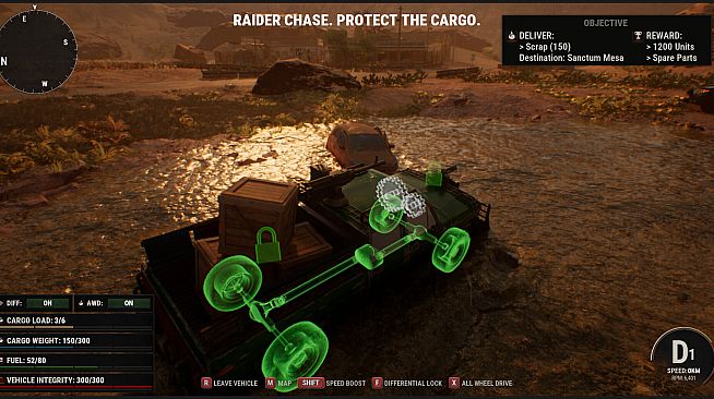 CARGO: Co-Op Delivery Simulator in Post Apocalyptic World