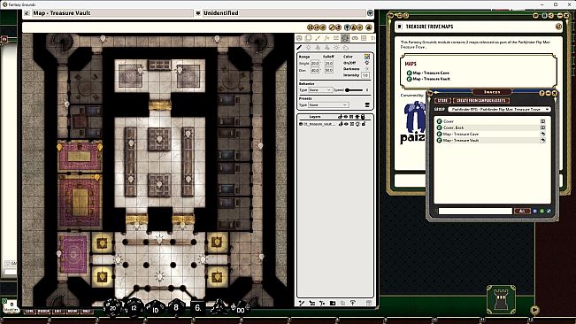 Fantasy Grounds - Pathfinder RPG - Pathfinder Flip-Mat: Treasure Trove