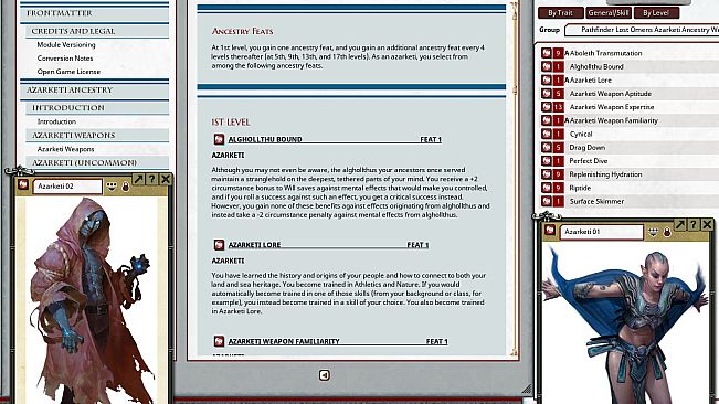 Fantasy Grounds - Pathfinder 2 RPG - Lost Omens Azarketi Web Supplement