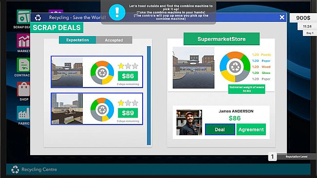 Recycling Station Simulator