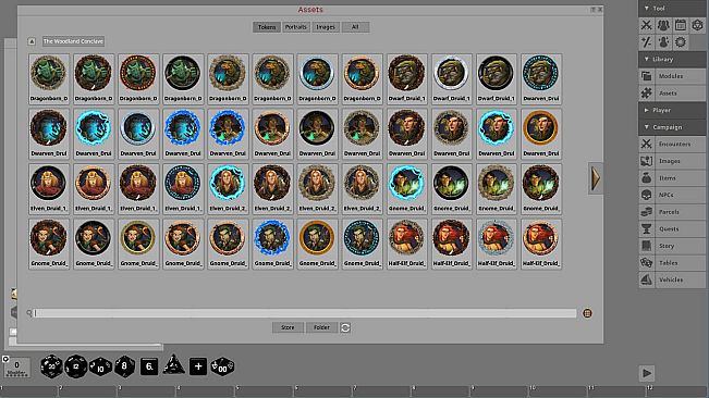 Fantasy Grounds - Portal Packs - Token Essentials: The Woodland Conclave