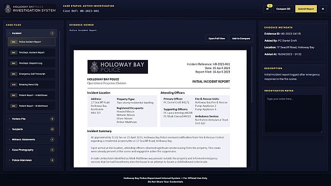 Ashes of Holloway Bay