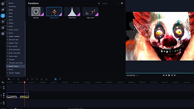 Movavi Video Editor Plus 2022 - Horror Stories Set