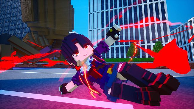 EARTH DEFENSE FORCE: WORLD BROTHERS - Saki, the Crazed Little Sister Swordswoman from "OneeChanbara"