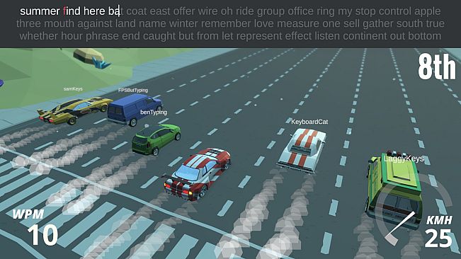 Typing Drag Racer
