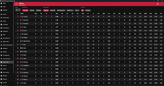 Baseball Legacy Manager 24