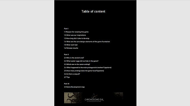 Chromosome Evil - Behind the curtain