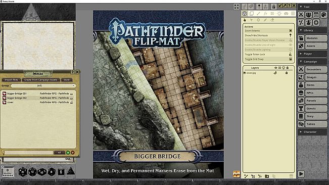 Fantasy Grounds - Pathfinder RPG - Pathfinder Flip-Mat - Bigger Bridge