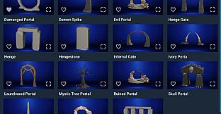 GameGuru MAX Low Poly Mini Kit - Fantasy Portals