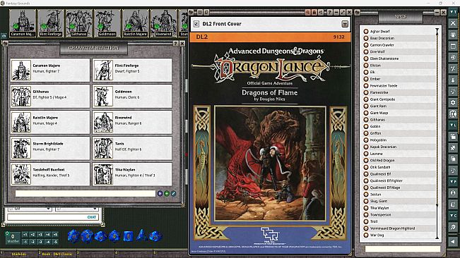 Fantasy Grounds - D&D Classics: DL2 Dragons of Flame (1E)