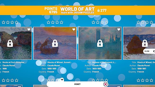 WORLD OF ART JIGSAW PUZZLES: MONET