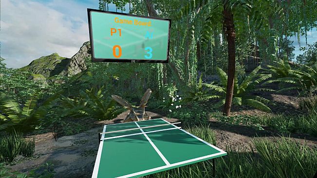 VR Dinosaur Pingpong