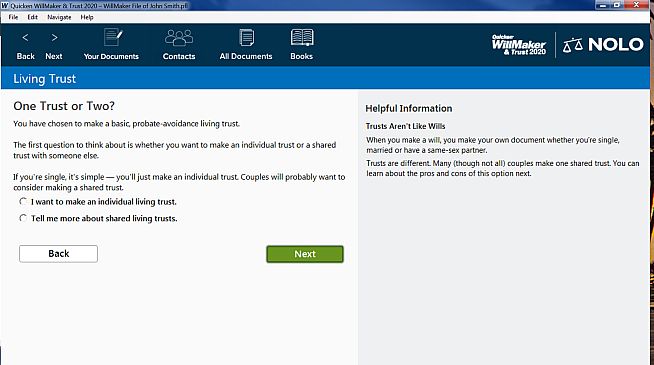 Quicken WillMaker & Trust 2020