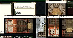 Fantasy Grounds - Pathfinder RPG - Pathfinder Flip-Mat: Showtime Multi-Pack